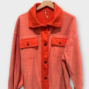 Free People We the Free Ruby Fleece Shirt Jacket Size Small thumbnail 9