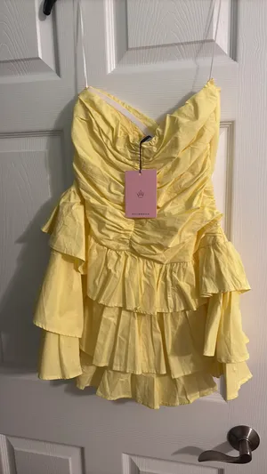 Hello Molly Dress Mini Yellow thumbnail 3