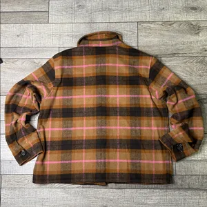BB Dakota Steve Madden Pink and Brown Plaid Shacket thumbnail 2