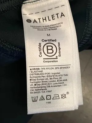 Athleta Pants Womens Medium Blue Skinny Track Ankle Zip Pocket Stretch Athletic thumbnail 10