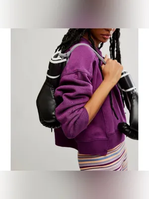 NWOT Free People FP Movement Intercept Pullover - Champion Purple - Small thumbnail 10