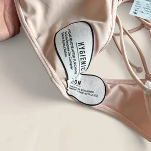 PacSun Beverly & Beck blush pink underwire crochet bikini set size small NWT thumbnail 5