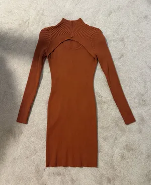 Sweater dress Orange Size M thumbnail 1