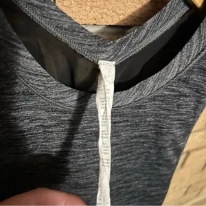 Lululemon Black and Gray Mesh Back & Unpadded Bra Tank Top Women's Size 6 thumbnail 2