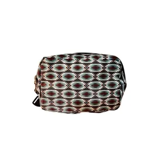 SHOWMAN AZTEC NYLON BELT BAG - GRAY/BROWN/BLUE Fanny Pack thumbnail 2