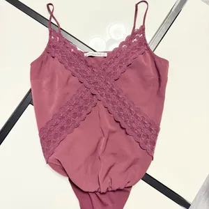 ✨ Abercrombie & Fitch Plum Lace-Trim Cami Bodysuit | Size SP ✨ thumbnail 8