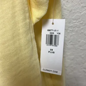 NWT OLD NAVY Lychee Yellow Tank Top Size 3X thumbnail 8