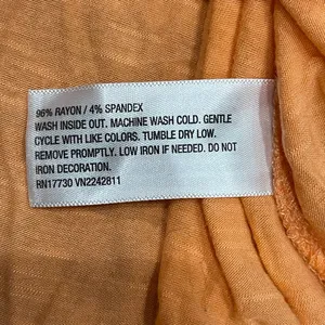 Mossimo Denim Chic Orange Studded Women's Tee thumbnail 4