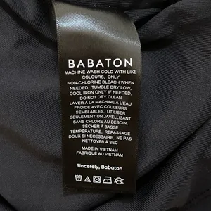 Aritzia Babaton black side ruched short sleeve bodycon dress women’s size M thumbnail 5