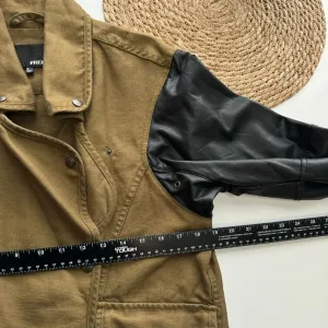 ARITZIA WILFRED‎ FREE Rayder Olive Green Linen Jacket Small thumbnail 6