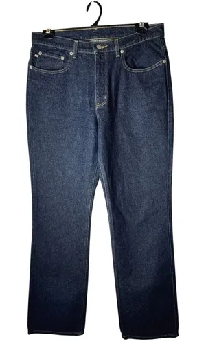 Ralph Lauren Jeans Women 14 Blue Denim‎ Dark Wash RL Flare Bootcut Preppy thumbnail 1