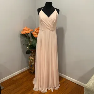 DESSY COLLECTION - Lux Chiffon Ruffled Strap Cutout Wrap Maxi Dress thumbnail 5