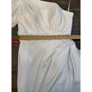 Mac Duggal SATIN ONE SLEEVED COCKTAIL DRESS New Size 4 Bridal thumbnail 8