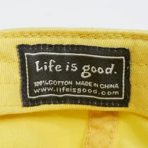 Vintage Y2K Life is Good Yellow Flip Flop Baseball Hat thumbnail 11