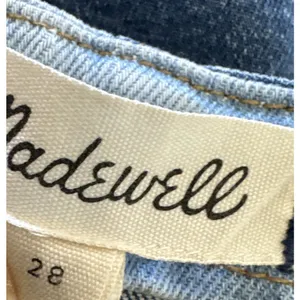 Y2K STYLE NWOT Madewell Pieced Jean Skirt‎ / 28 / SERGE WASH G5929 OLDSTOCK thumbnail 2