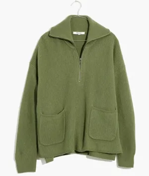 Madewell Half-Zip Knit Sweater thumbnail 1