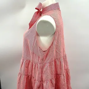 Lisa Marie Fernandez for Target red white striped seersucker dress thumbnail 5