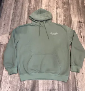 White Fox Hoodie Sage Green Size L/XL (C 72) thumbnail 1
