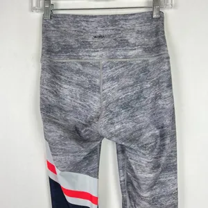WITH Wear It To Heart x Peloton Colorblock Leggings Gray Retro Size Medium M L26 thumbnail 8