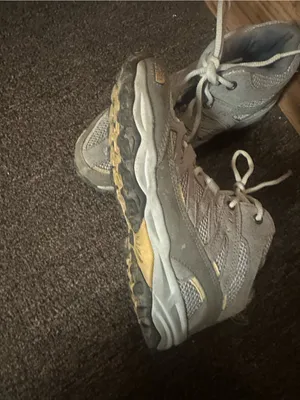 The North Face Women's Gray and Yellow Hiking Shoes thumbnail 2
