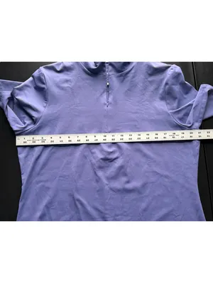 Tommy Bahama IslandZone Women's Purple Half-Zip Polo Shirt Size L thumbnail 4