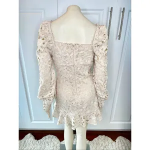 Red Dress Boutique Just Me Ivory Scallop Lace Dress thumbnail 7