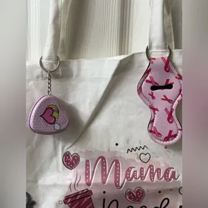 Handmade‎ Mama needs coffee tote bag thumbnail 4