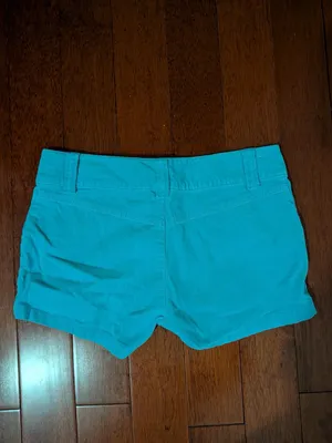 Hang Ten Turquoise Blue Corduroy Shorts Size 9 thumbnail 2