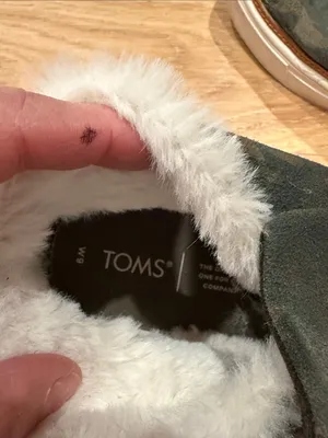 Toms‎ Green Camouflage Slip-On Sneakers with White Faux Fur Trim 9 thumbnail 4