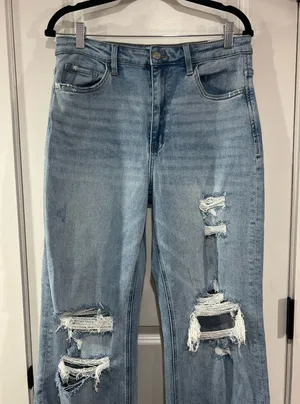 Vervet High Rise light wash, distressed Jeans thumbnail 1