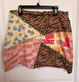 Princess Polly Patchwork Skirt Size 10 thumbnail 1