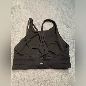 Lululemon soul cycle Black Women's strappy Sports Bra 6 thumbnail 3