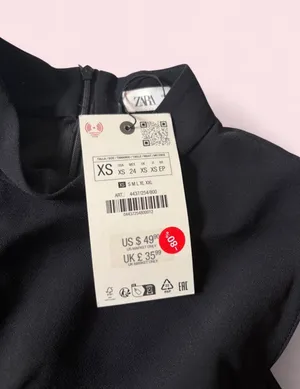 ZARA Dress Black Women’s Shift Dress thumbnail 3