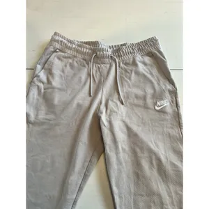 Nike Womens Sportswear Jersey‎ Joggers Beige Taupe Cotton Sweatpants Medium thumbnail 2