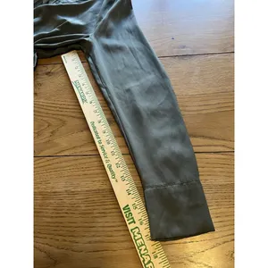 HM Dress Women’s Size Small Sage Green Short V Neck Elastic‎ Waist Silky Feel thumbnail 15