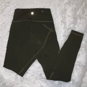 Lululemon Wunder Under Dark Green Olive Legging size 6 Yoga Legging thumbnail 1
