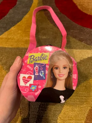 Barbie Mattel 2000 Vintage Retro Y2K Early 2000’s Metal Tin Candy Strap Purse thumbnail 1