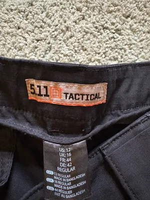 5.11 Tactical Black Utility Cargo Pants Womens Size 12 Workwear Outdoor Mid Rise thumbnail 7