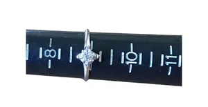 Vintage Solitaire Cubic Zirconia Sterling Silver Ring, CZ Silver Band Sz 9 thumbnail 8