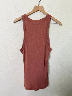 James Perse Sunset Ribbed‎ Tank High Neck Womens Size 5 / US XXL thumbnail 4