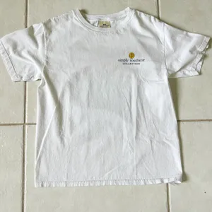Simply Southern Camping Is My Happy White Tee Shirt Youth Large thumbnail 2