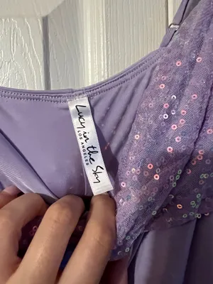Lucy in the Sky Lilac Sequin Mini Dress thumbnail 4
