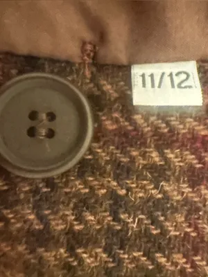 INTERNATIONAL SCENE Brown Red Blue Wool Blend Double-Breasted Coat Sz 11/12 thumbnail 12