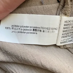 Zara Boho Coastal Relaxed Flowy Wide Leg Pants Small Tan thumbnail 6