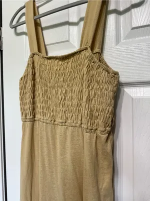 Cupshe Gemini Wide Strap Smocked Wide Leg Coverup Summer Jumpsuit Size Large thumbnail 6