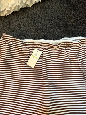 offline by aerie striped cotton skort thumbnail 2
