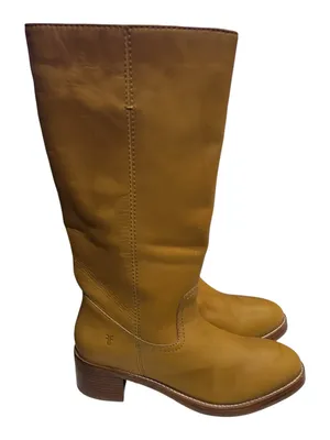 Frye Women’s Camryn Tall Campus Boots Size 9.5 M Banana Leather thumbnail 1