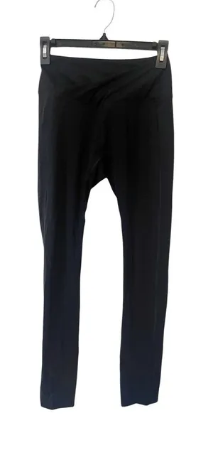 Gymshark Black‎ Crossover Waistband Athletic Leggings Size Small thumbnail 1
