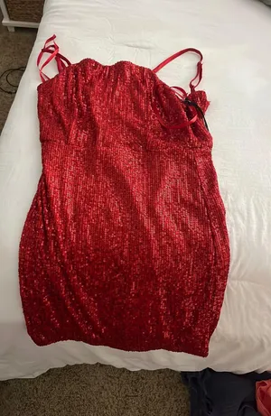 TJ Maxx Red Dress thumbnail 2