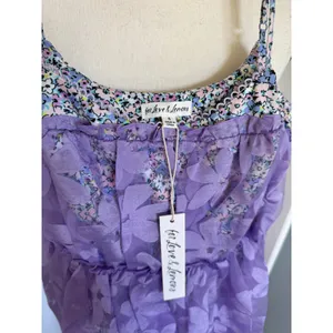 NEW For Love & Lemons Villegas Dress Floral Purple Lace Midi Dress Womens Small thumbnail 5